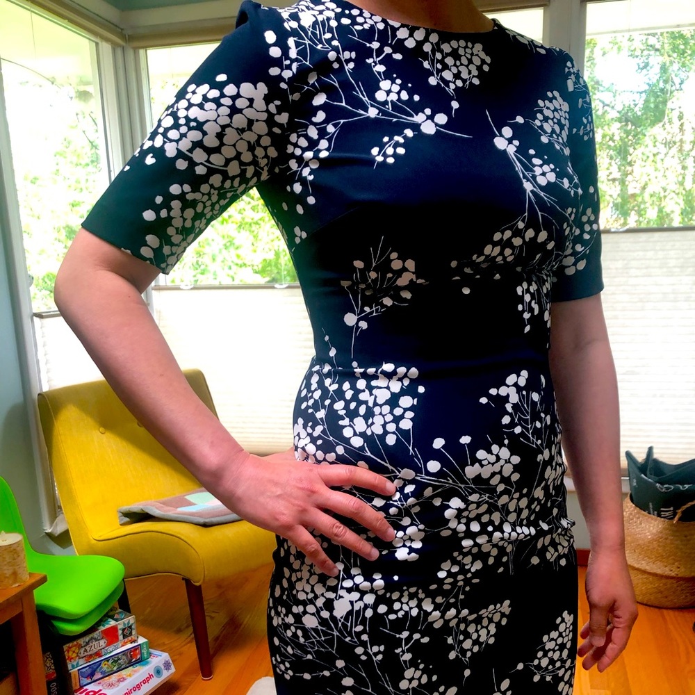 Hobbs Navy Floral dress
